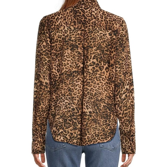 Good American Button Down Georgette Shirt NYOT - Picture 2 of 4